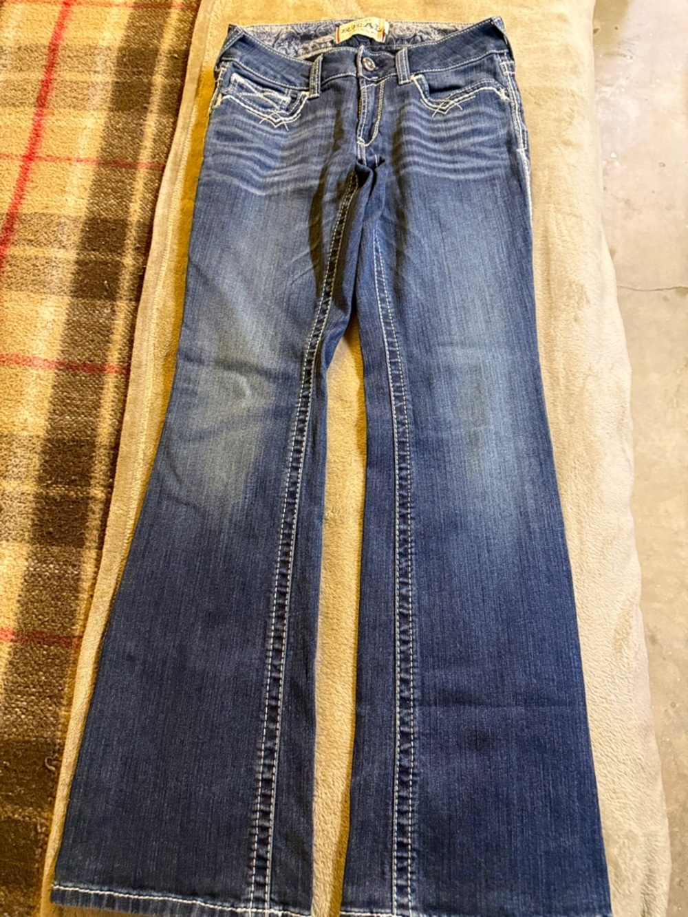 Ariat Indigo Flare Jeans with Whisker Fade